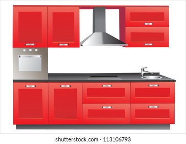 Interior of modern kitchen