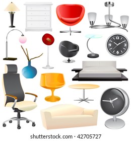 interior objects big set
