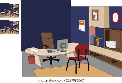 interior of the office interior of the office