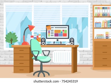 Modern Office Interior Stock Vectors, Images & Vector Art | Shutterstock