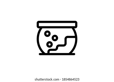 Interior Outline Icon - Aquarium