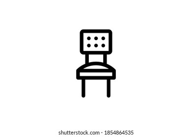 Interior Outline Icon - Chair