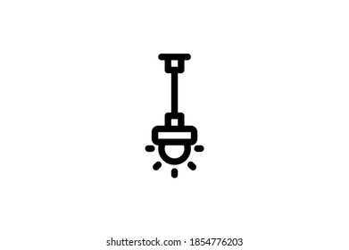 Interior Outline Icon - Kronleuchter