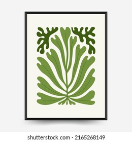 Innenplakatvorlage. Moderner Stil Matisse minimalistisch.