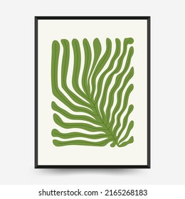 Interior posters template. Modern trendy Matisse minimal style.