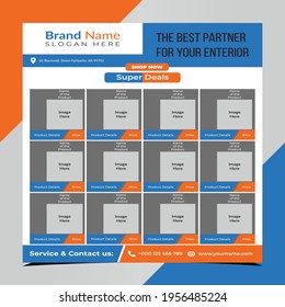 Interior Product Business Flyer Design