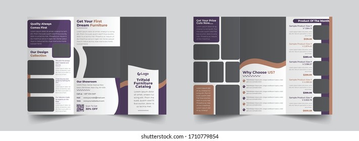 The interior real estate vector editable layout of square format covers design templates for trifold brochure, flyer, magazine. Creative trendy style mockups, blue color trendy design backgrounds.