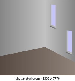 interior room in dark colors