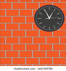 interior room with a light brick wall