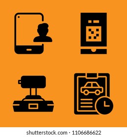 interior, service, man and application icons set. Vector illustration for web and design