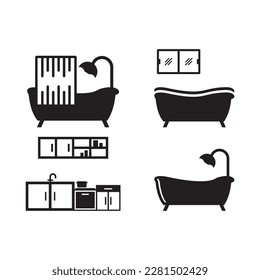 interior set icon , furniture set icon