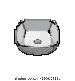 interior sink ceramic game pixel art retro vector. bit interior sink ceramic. old vintage illustration