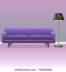 Interior with sofa