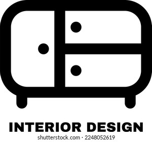 Diseño vectorial del tocador solvente interior