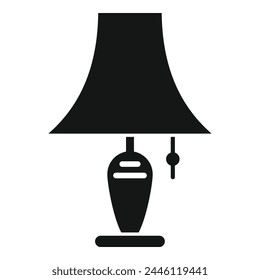 Interior torcher icon simple vector. Lamp led light. Furniture house decor