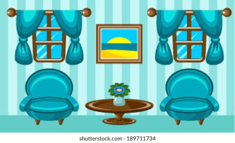 Interior. vector