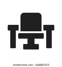 interior vector glyph flat icon 