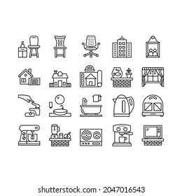 Interior vector icon style illustration. EPS 10 file 2