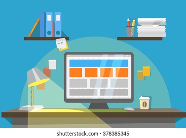 Interior of Working place 