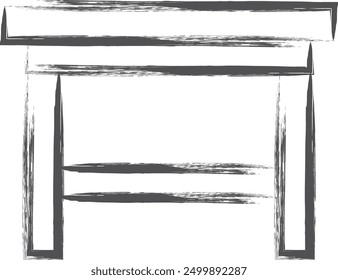 Interior-related brush-drawn single illustration table