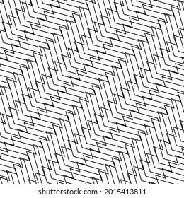 Interlace, twine, tangled lines Seamlessly repeatable Pattern, background Vector illustration