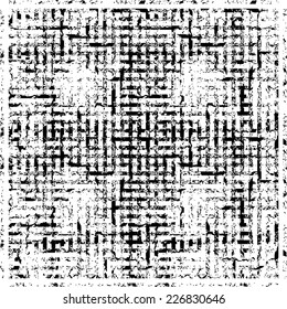 Interlaced Distress Textured Stripes in Grunge Style