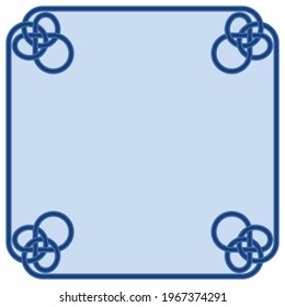 Interlaced lines frame vector design, interlaced frame for text, interlaced shape for photo frame.