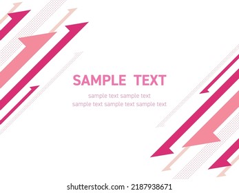 Interlaced pink arrow background illustration