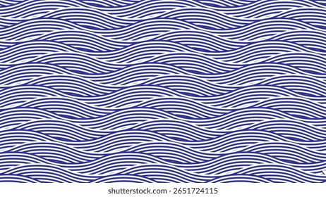 Interlaced rounded arc patterned background design element. Japanese seamless pattern in oriental geometric traditional style. 3d festive ornament for lunar chinese new year decoration. 