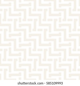 Interlacing Lines Subtle Lattice. Ethnic Monochrome Texture. Abstract Geometric Background Design. Vector Seamless Black and White Pattern.