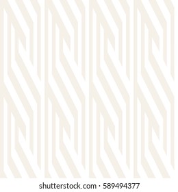 Interlacing Lines Subtle Lattice. Ethnic Monochrome Texture. Abstract Geometric Background Design. Vector Seamless Black and White Pattern.