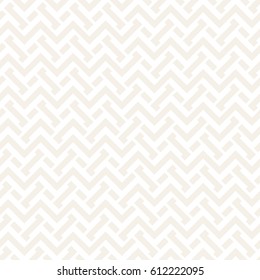 Interlacing Lines Subtle Lattice. Ethnic Monochrome Texture. Vector Seamless Black and White Pattern.