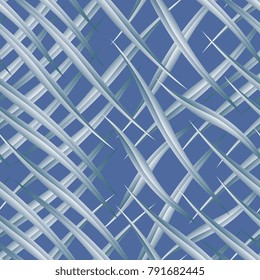 interlacing of oblong petals on a dark blue background