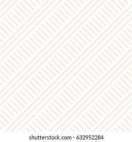 Interlacing Parallel Stripes. Vector Seamless Subtle Monochrome Pattern. Abstract Geometric Background. 