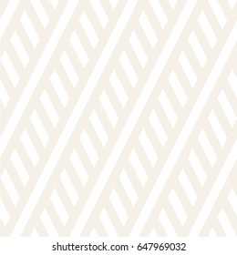 Interlacing Parallel Stripes. Vector Seamless Subtle Monochrome Pattern. Abstract Geometric Background. 