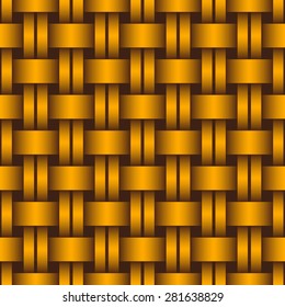 Interlacing seamless pattern for endless backgrounds, printings, textures and as part of other creative designs. Editable vector. Eps 10