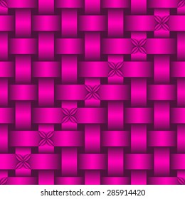 Interlacing seamless pattern for endless backgrounds, printings, textures and as part of other creative designs.
Editable vector.
Eps 10