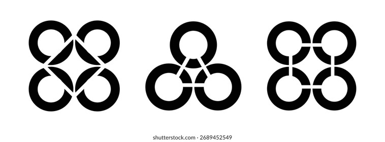 Interlinked dimensions, a visual exploration of circular symmetry and structural balance.