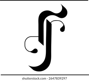 Logo D y R entrelazado – Logo de alfabeto de caligrafía decorativa