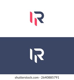 Interlocked HR, RH letter Design Minimalist, Modern, Branding, Identity, Creative, Symbol.