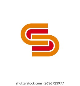 Interlocked Letter S Monogram Logo