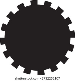 interlocking circle abstract design gear style round pattern modern graphic frame branding decorative
