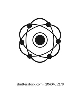 interlocking circle lines with a black circle in the center