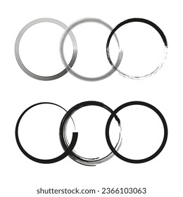 Interlocking circles icon. Circles, rings concept icon. Vector illustration. EPS 10.