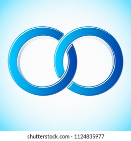 Interlocking Circles Stylized Icon / Logo (Easy To Change Colors)