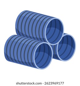 Interlocking corrugated pipes forming a robust and adaptable infrastructure network for various industrial applications