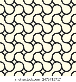 Interlocking Dot seamless pattern, Abstract artistic vector of Geometric symbol Repeating patterns.