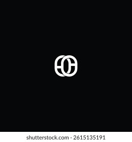 Interlocking Double O or Double H Monogram Circles Logo