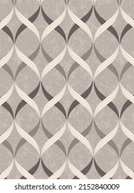 interlocking grunge background pattern with curly motifs