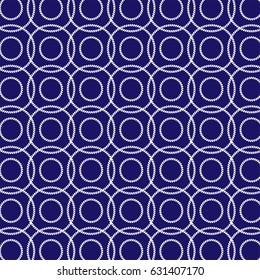 interlocking nautical ropes pattern